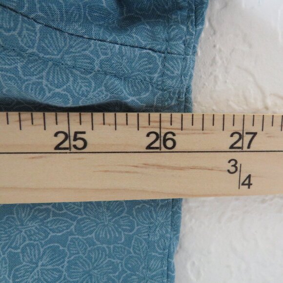 Campia*‎ Men's Short Sleeve Button Down Curved Hem Pocket Floral Shirt~ Size XL - Picture 7 of 11